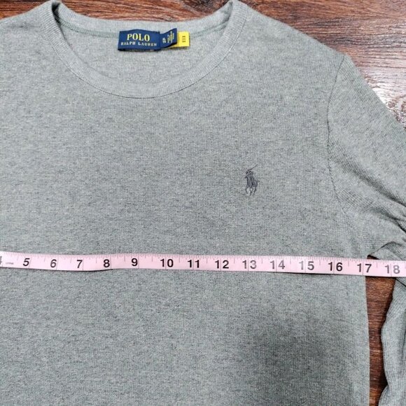 Polo Ralph Lauren Super Light Ribbed Waffle Utility Base Layer Top Gray XL - Picture 6 of 10